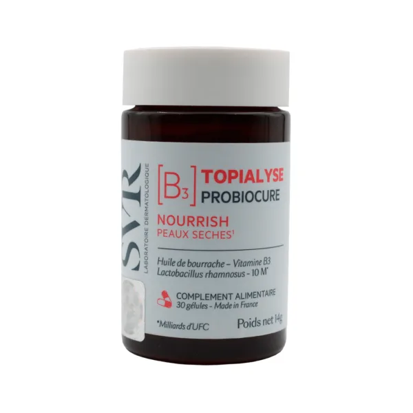 SVR Topialyse Probiocure B3 Nourish 30 cápsulas