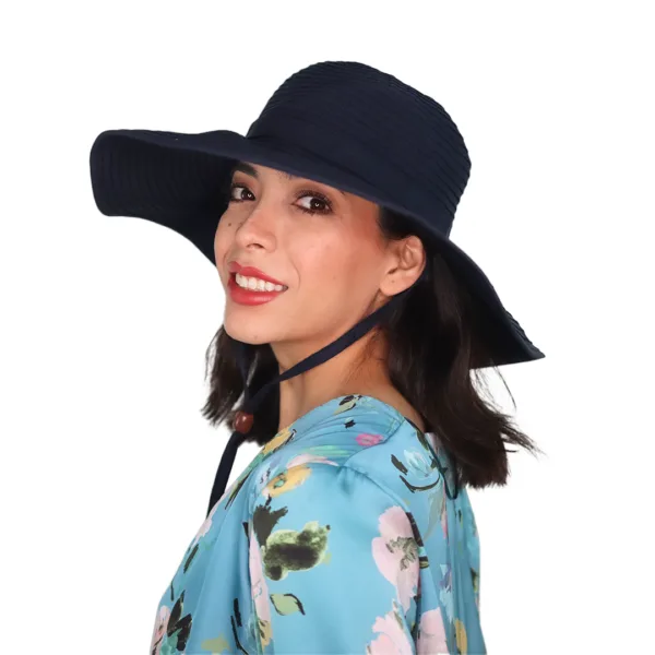 Sombero Sun Day Beach Ribbon Hat UPF 50+ Navy U