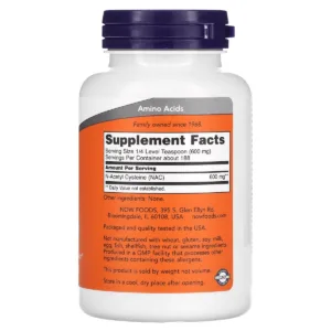 Now NAC Free Radical Protection 600mg - Image 2