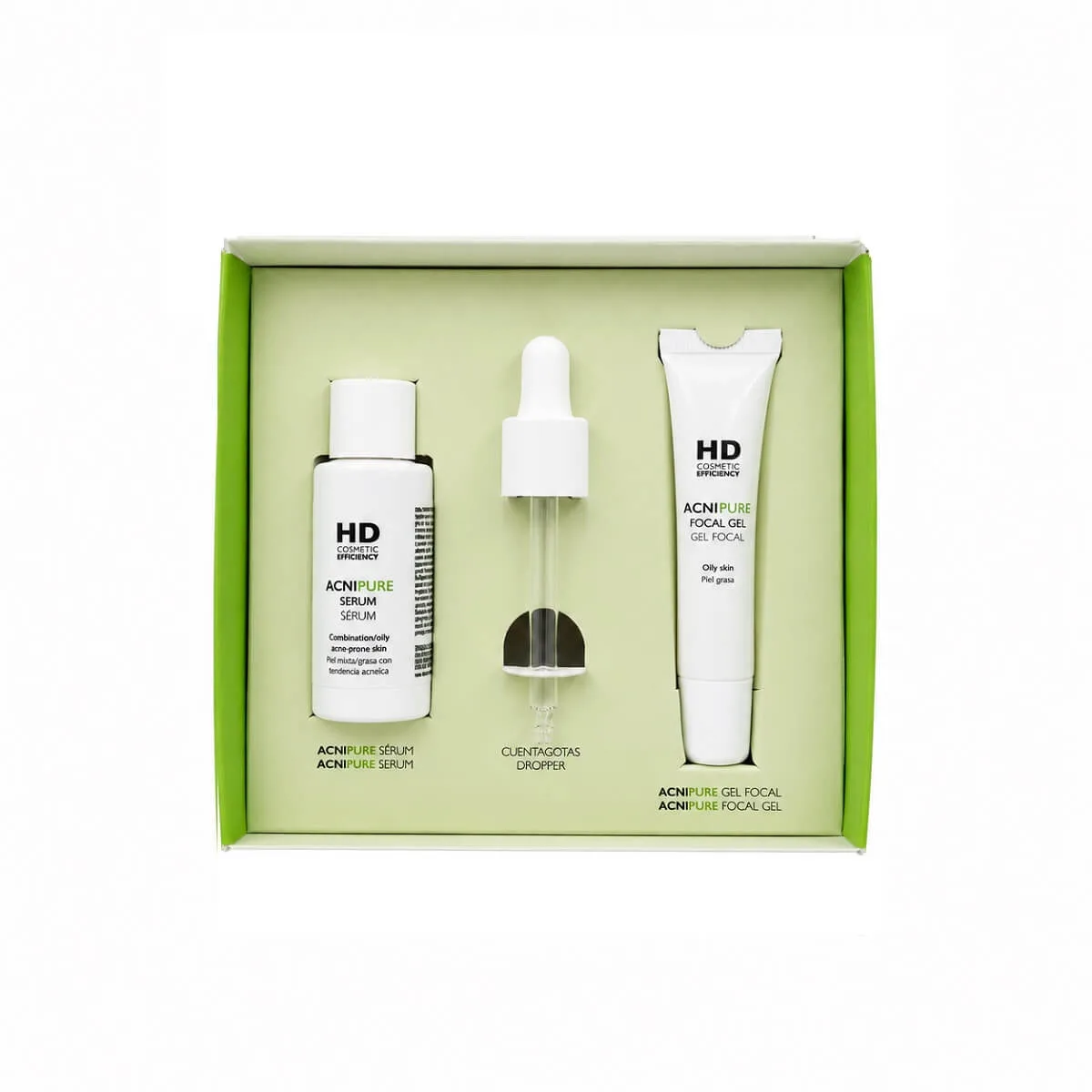 HD Cosmetic Efficiency Acnipure Kit Gel Focal + Serum