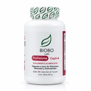 Biobo Labs ProFemme Capil-A Suplemento Alimenticio 1g 60 Cápsulas
