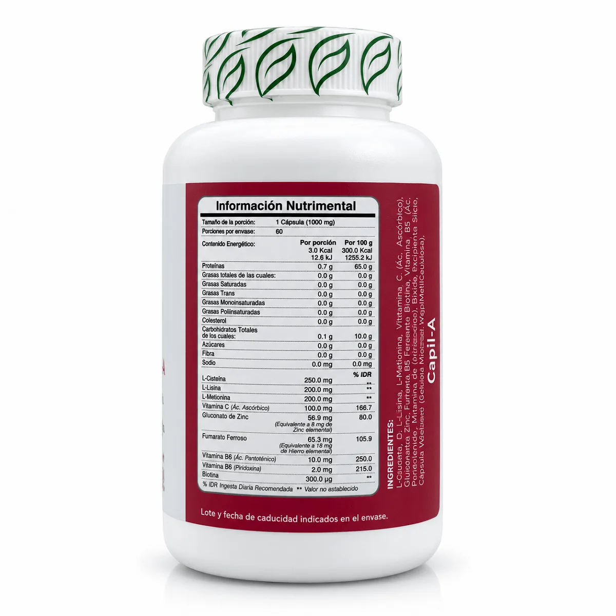 Biobo Labs ProFemme Capil-A Suplemento Alimenticio 1g 60 Cápsulas - Imagen 2