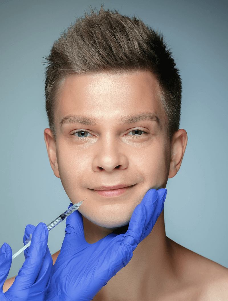 ¿Sabías qué también tenemos tratamientos de armonización facial masculina? Aquí te diremos sobre cómo podemos hacerte ver más varonil de una forma sencilla._armonización facial masculina_clínica dermatológica isela méndez